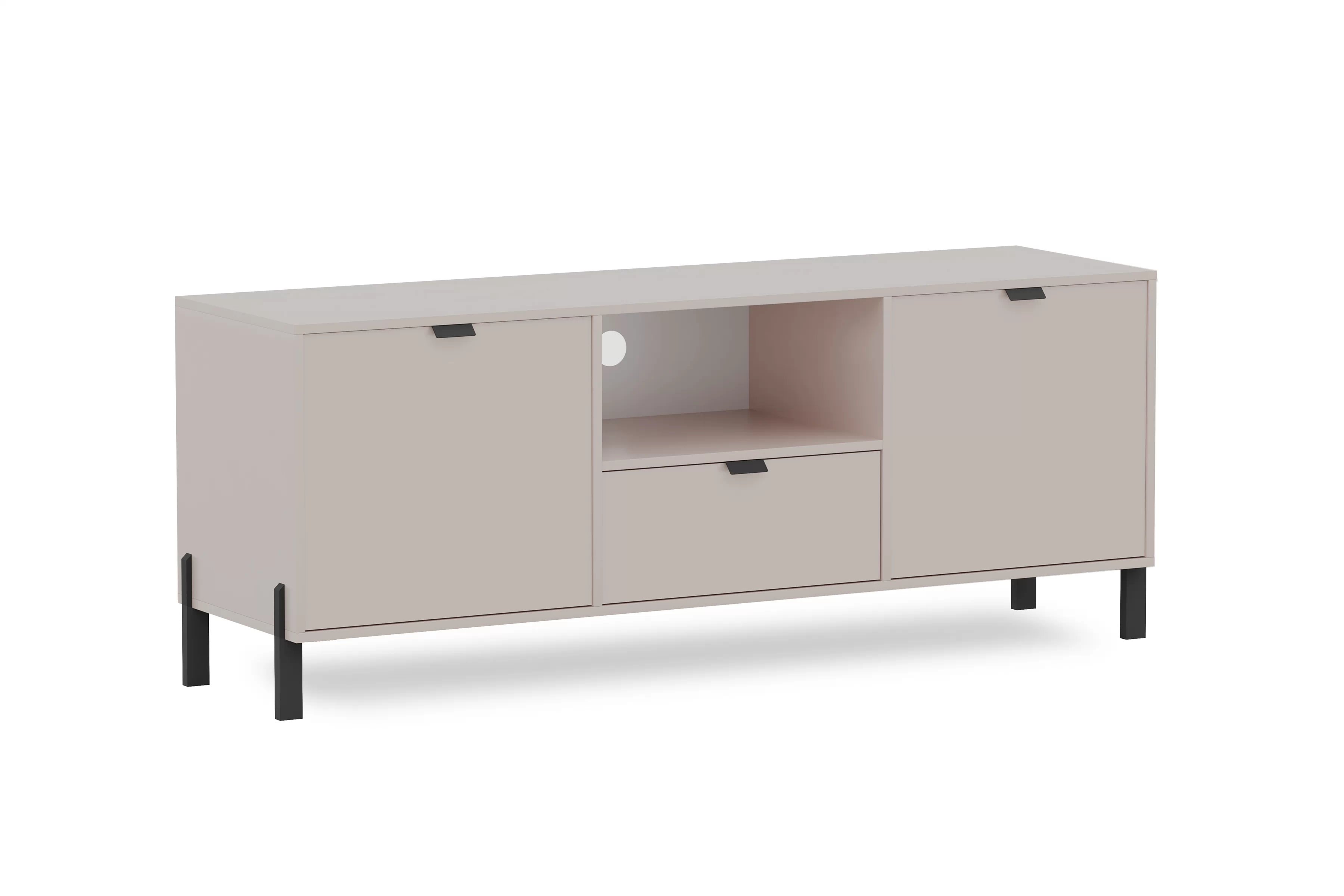 TV stolek Cremona na kovových nohách - písková béžová skříňka RTV Cremona na kovových nohách - béžová Pískový 