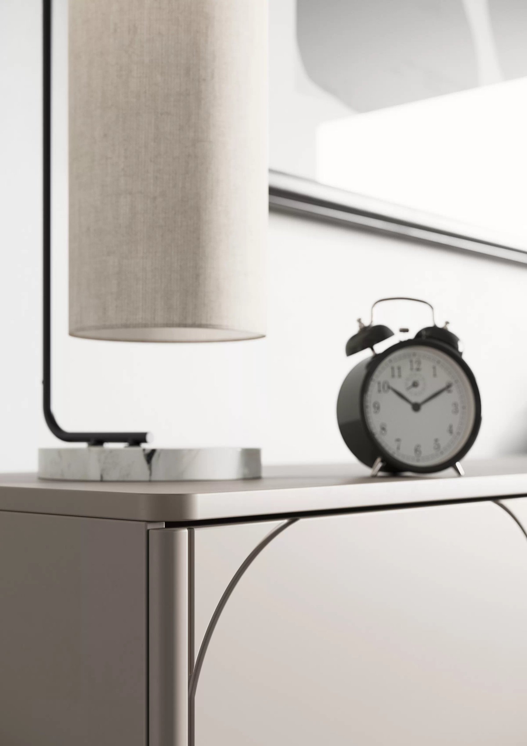 TV stolek Sonatia čtyřdveřový na kovových nohách 200 cm - kašmír skříňka RTV čtyřdveřová Sonatia na kovových nohách 200 cm - kašmír