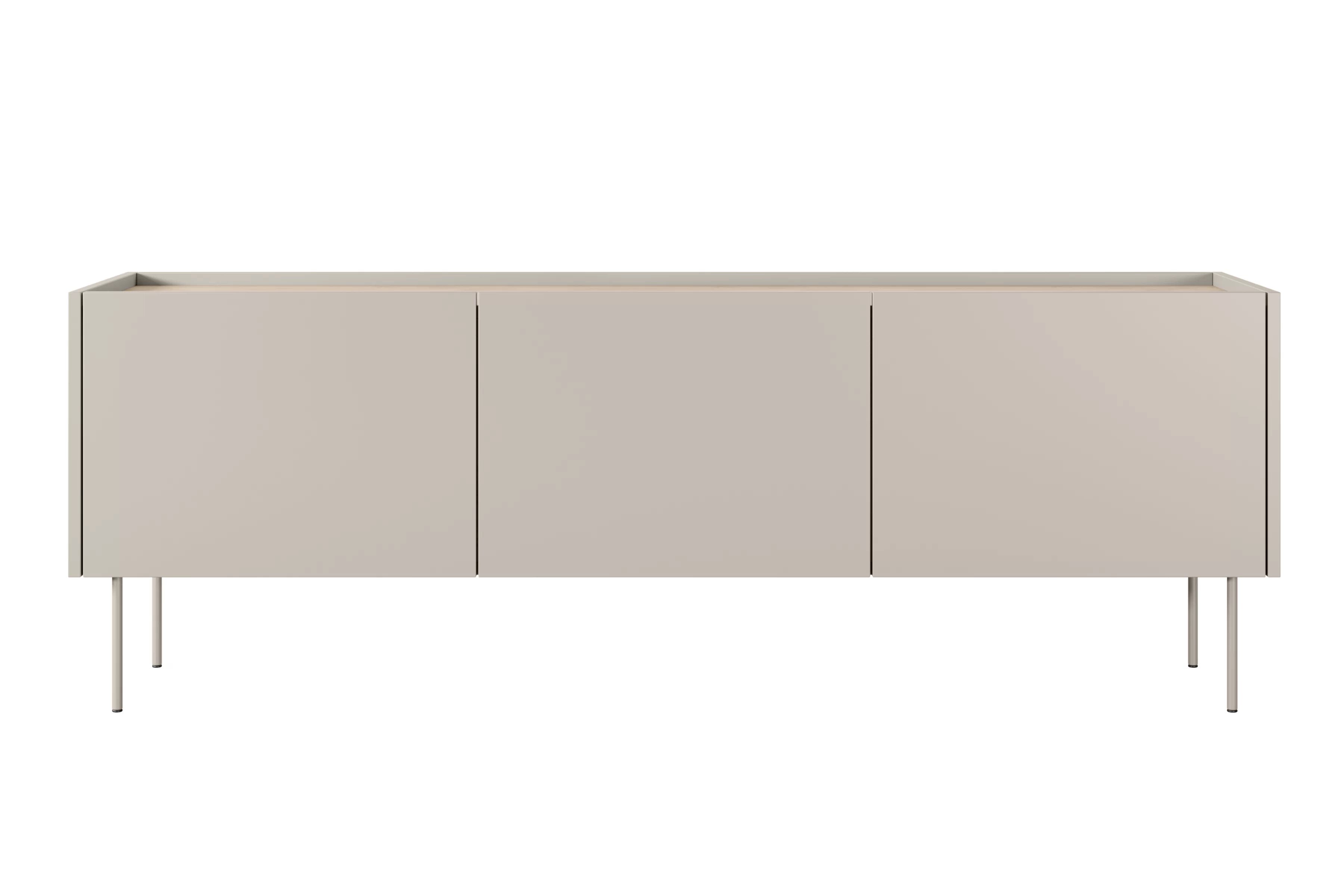 TV stolík Desin 170 cm s kovovými nohami - kašmír / dub nagano TV skrinka Desin 170 cm z metalowymi nogami - kašmír / Dub nagano