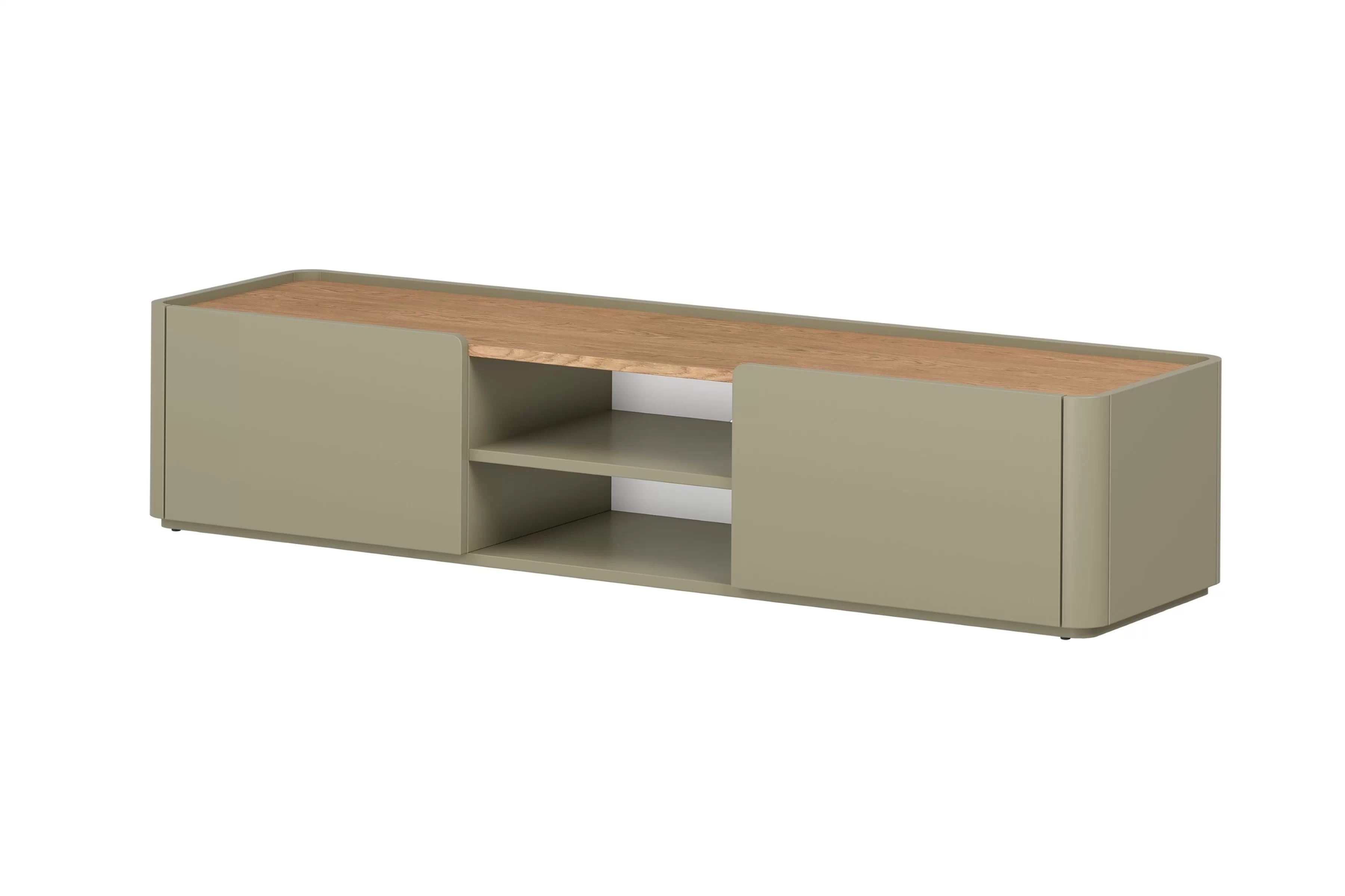 TV stolík Elivo 170 cm so zásuvkou - eukalyptus / dub baltic dune TV skrinka Elivo 170 cm - eukaliptus / Dub baltic dune