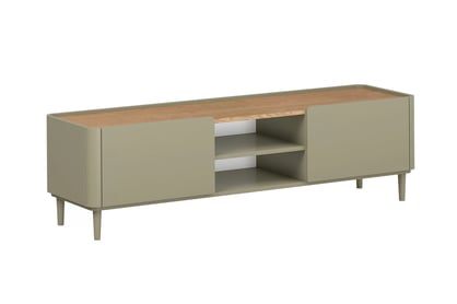 TV stolík Elivo 170 cm na nožičkách - eukalyptus / dub baltic dune