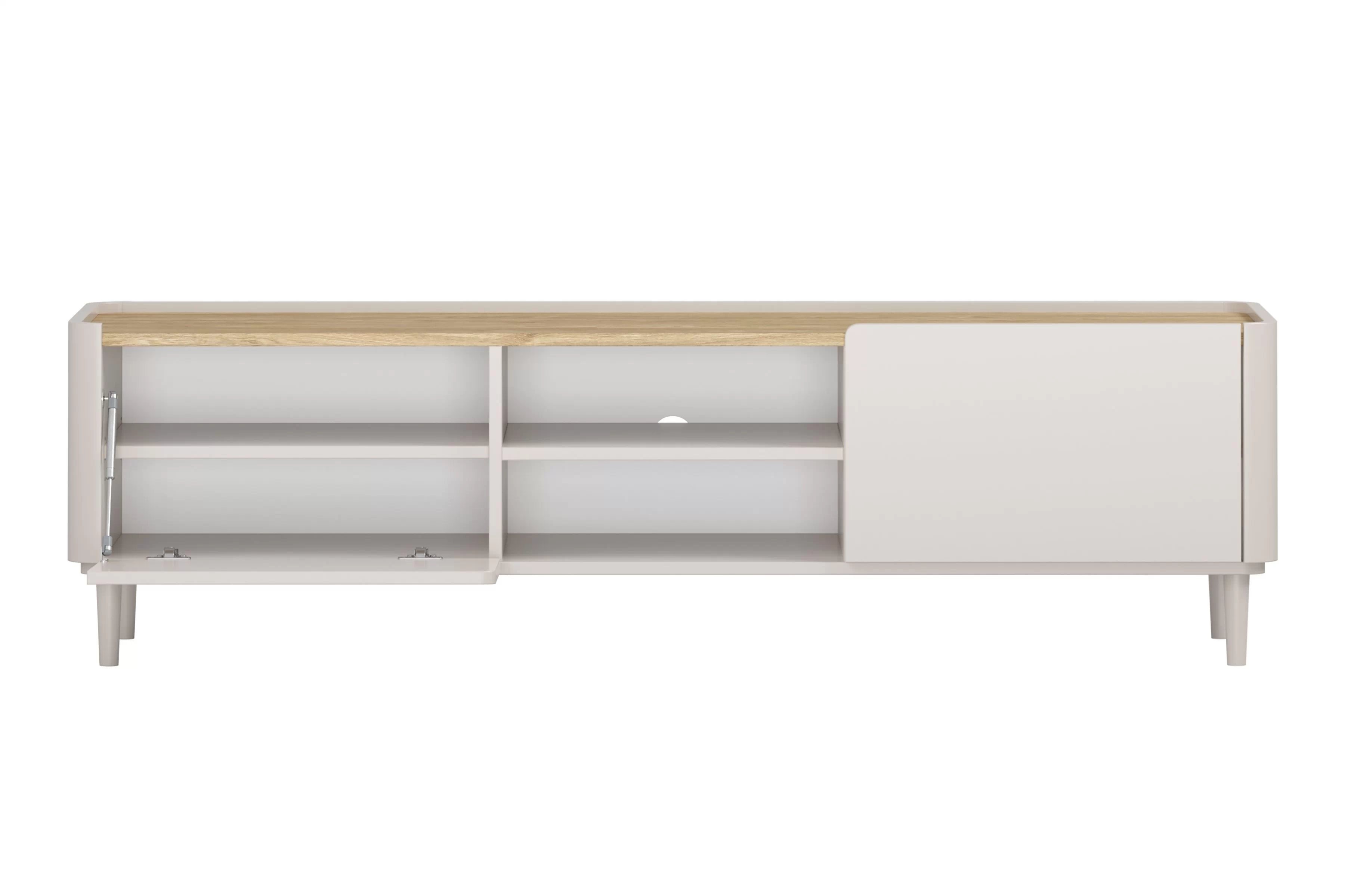TV stolík Elivo 170 cm na nožičkách - kašmírová / dub olejovaný  TV skrinka Elivo 170 cm na nôžkach - kašmír / Dub olejowany