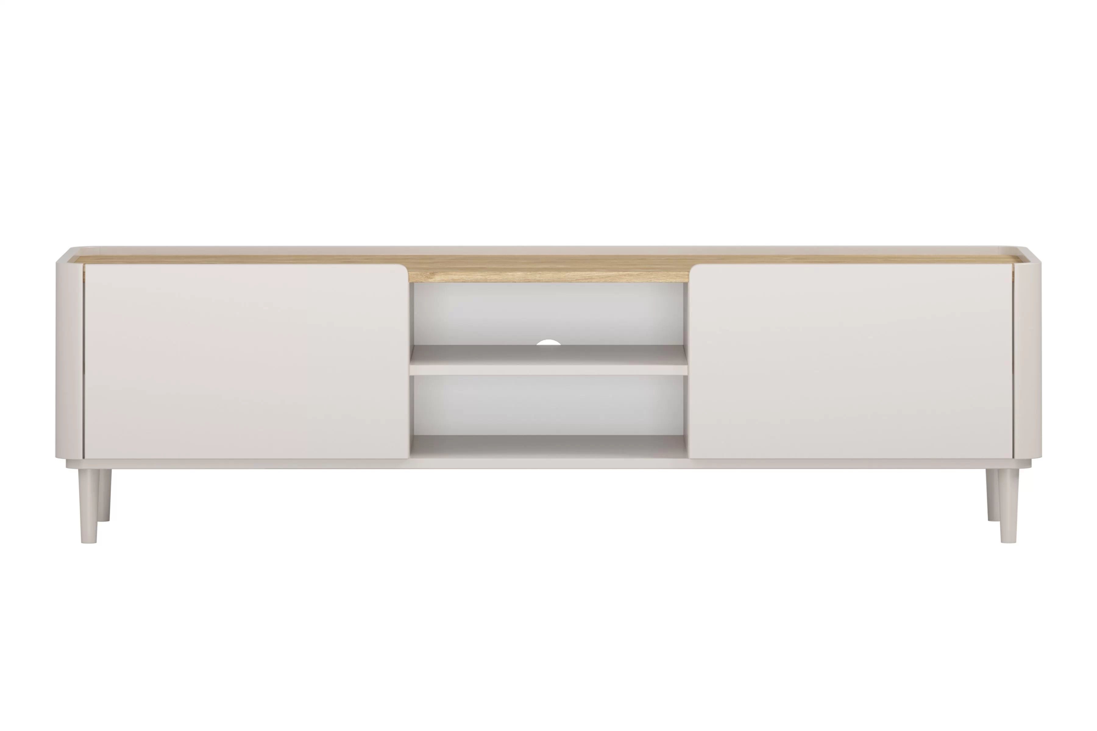 TV stolík Elivo 170 cm na nožičkách - kašmírová / dub olejovaný  TV skrinka Elivo 170 cm na nôžkach - kašmír / Dub olejowany