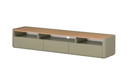 skříňka RTV Elivo 200 cm - eukaliptus / dub baltic dune