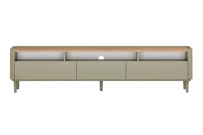 TV stolík Elivo 200 cm na nožičkách - eukalyptus / dub baltic dune TV skrinka Elivo 200 cm na nôžkach - eukaliptus / Dub baltic dune