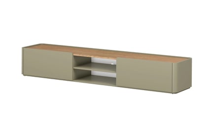skříňka RTV Elivo 220 cm - eukaliptus / dub baltic dune
