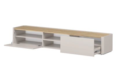 TV stolík Elivo 220 cm - kašmír / olejovaný dub TV skrinka Elivo 220 cm - kašmír / Dub olejowany