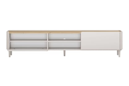 TV stolík Elivo 220 cm na nožičkách - kašmír / olejovaný dub TV skrinka Elivo 220 cm na nôžkach - kašmír / Dub olejowany