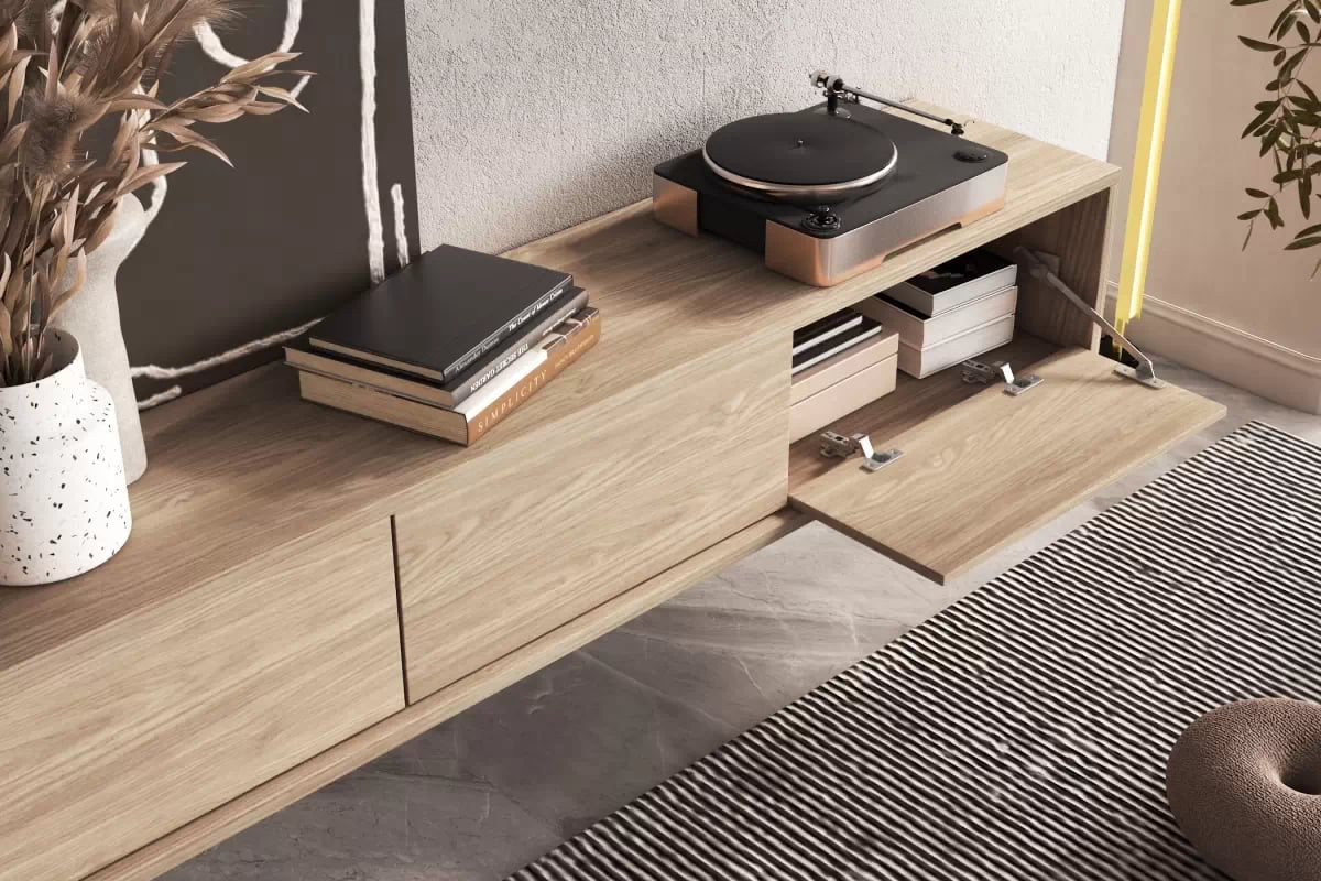 TV stolík Frida 180 cm - dub olejovaný TV skrinka Frida 38 - 180 cm - Dub olejowany