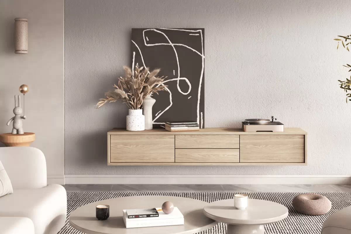 TV stolík Frida 180 cm so zásuvkami - dub olejovaný TV skrinka Frida 39 so zásuvkami 180 cm - Dub olejowany