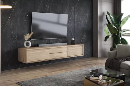 TV stolík Frida 180 cm so zásuvkami - olejovaný dub TV skrinka Frida 39 so zásuvkami 180 cm - Dub olejowany