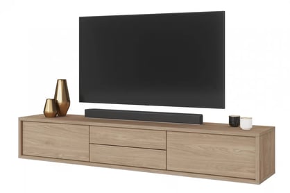 TV stolík Frida 180 cm so zásuvkami - olejovaný dub TV skrinka Frida 39 so zásuvkami 180 cm - Dub olejowany