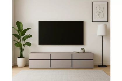 Dulap TV Gramon 180 cm cu sertare - congo / negru Dulap TV Gramon 180 cm cu sertare - congo / negru