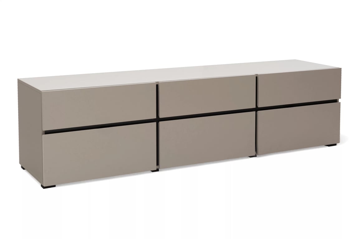 Dulap TV Gramon 180 cm cu sertare - congo / negru Dulap TV Gramon 180 cm cu sertare - congo / negru
