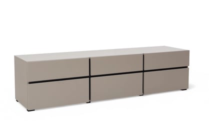 Dulap TV Gramon 180 cm cu sertare - congo / negru Dulap TV Gramon 180 cm cu sertare - congo / negru
