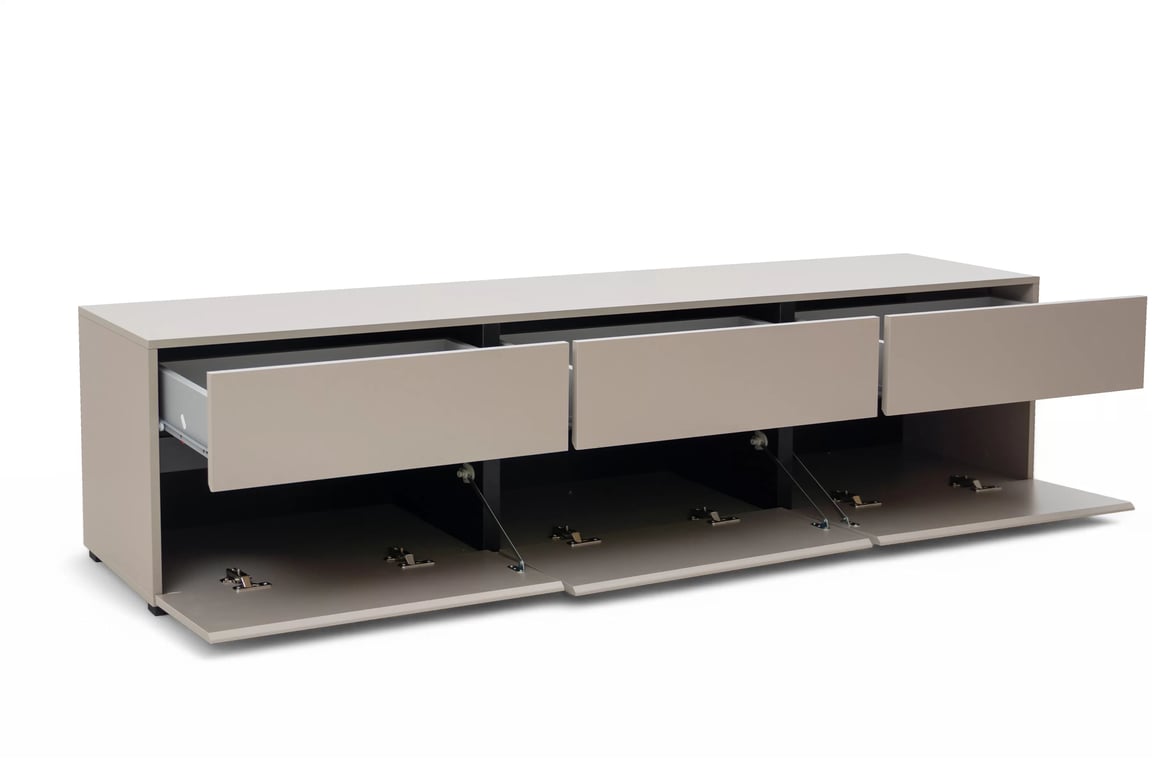 Dulap TV Gramon 180 cm cu sertare - congo / negru Dulap TV Gramon 180 cm cu sertare - congo / negru
