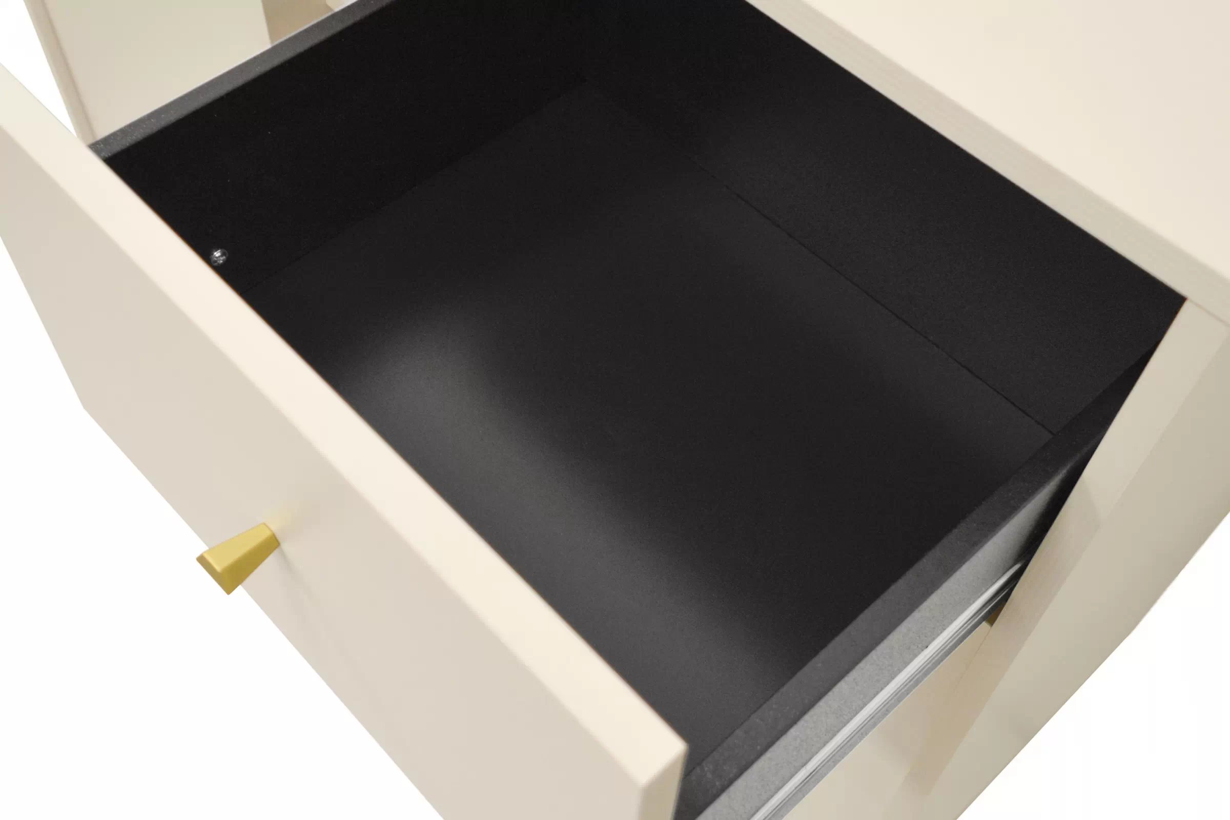 TV stolek Lotina II 2K1S se zásuvkou 180 cm - písková béžová / zlaté nožky skříňka RTV Lotina II 2K1S z szuflada 180 cm - béžová Pískový / zlote Nohy