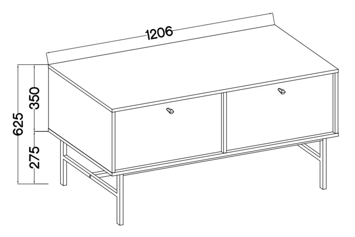 TV stolík Lotina III 2K - 120 cm - eukalyptus / čierny nožičky TV skrinka Lotina III 2K - 120 cm - eukaliptus / čierny nožičky