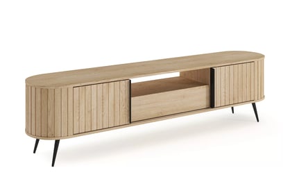 TV stolík Luvio 196 cm so zásuvkou - dub cremona