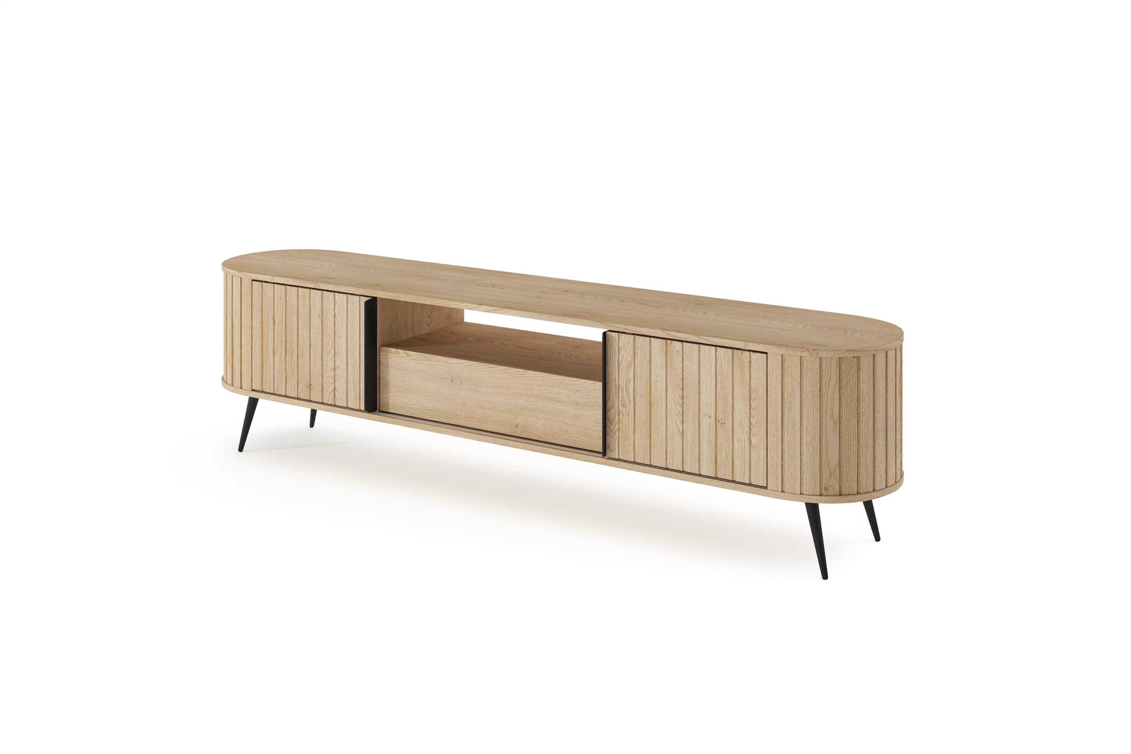 TV stolík Luvio 196 cm so zásuvkou - dub cremona TV skrinka Luvio 196 cm z szuflada - Dub cremona