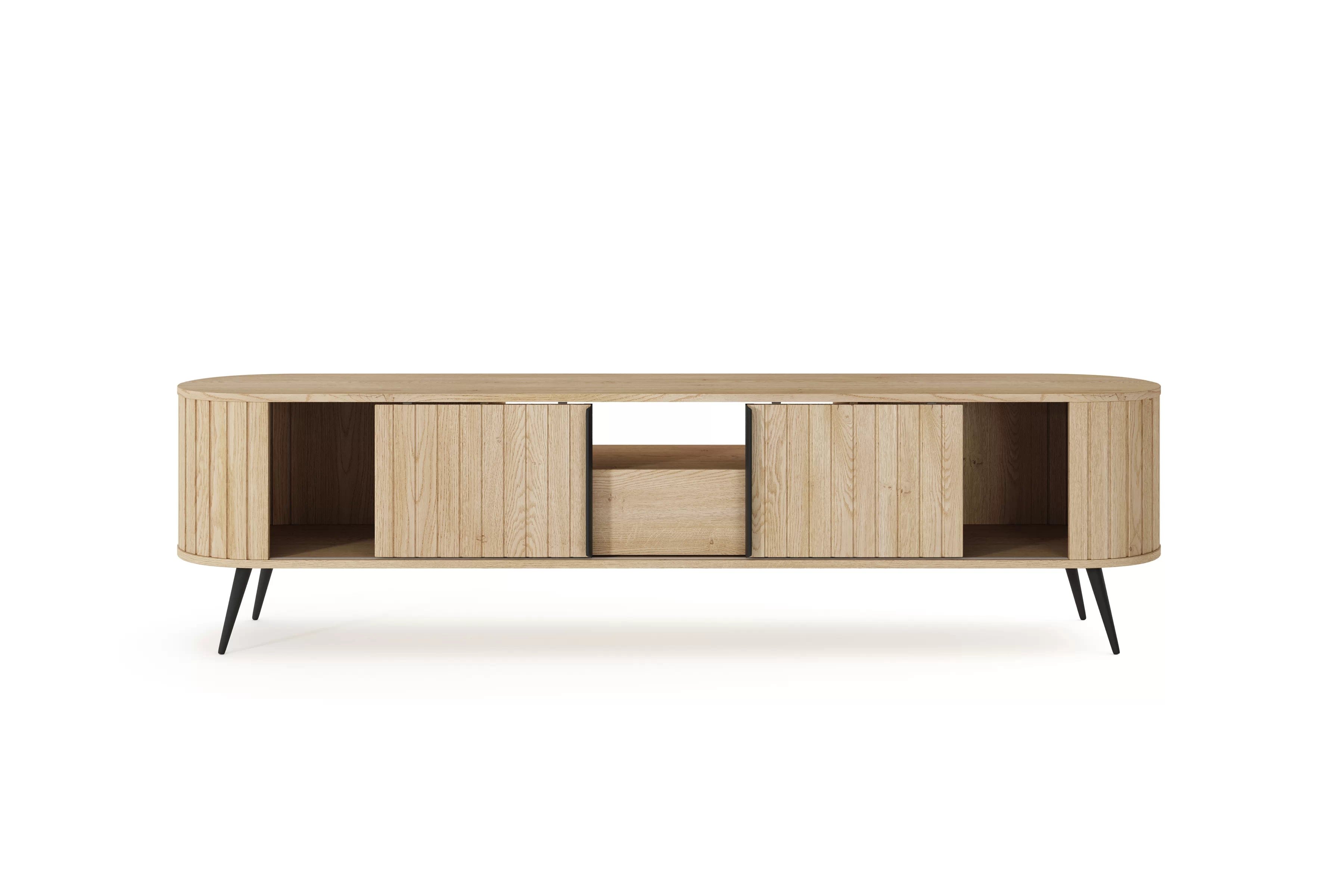 TV stolík Luvio 196 cm so zásuvkou - dub cremona TV skrinka Luvio 196 cm z szuflada - Dub cremona