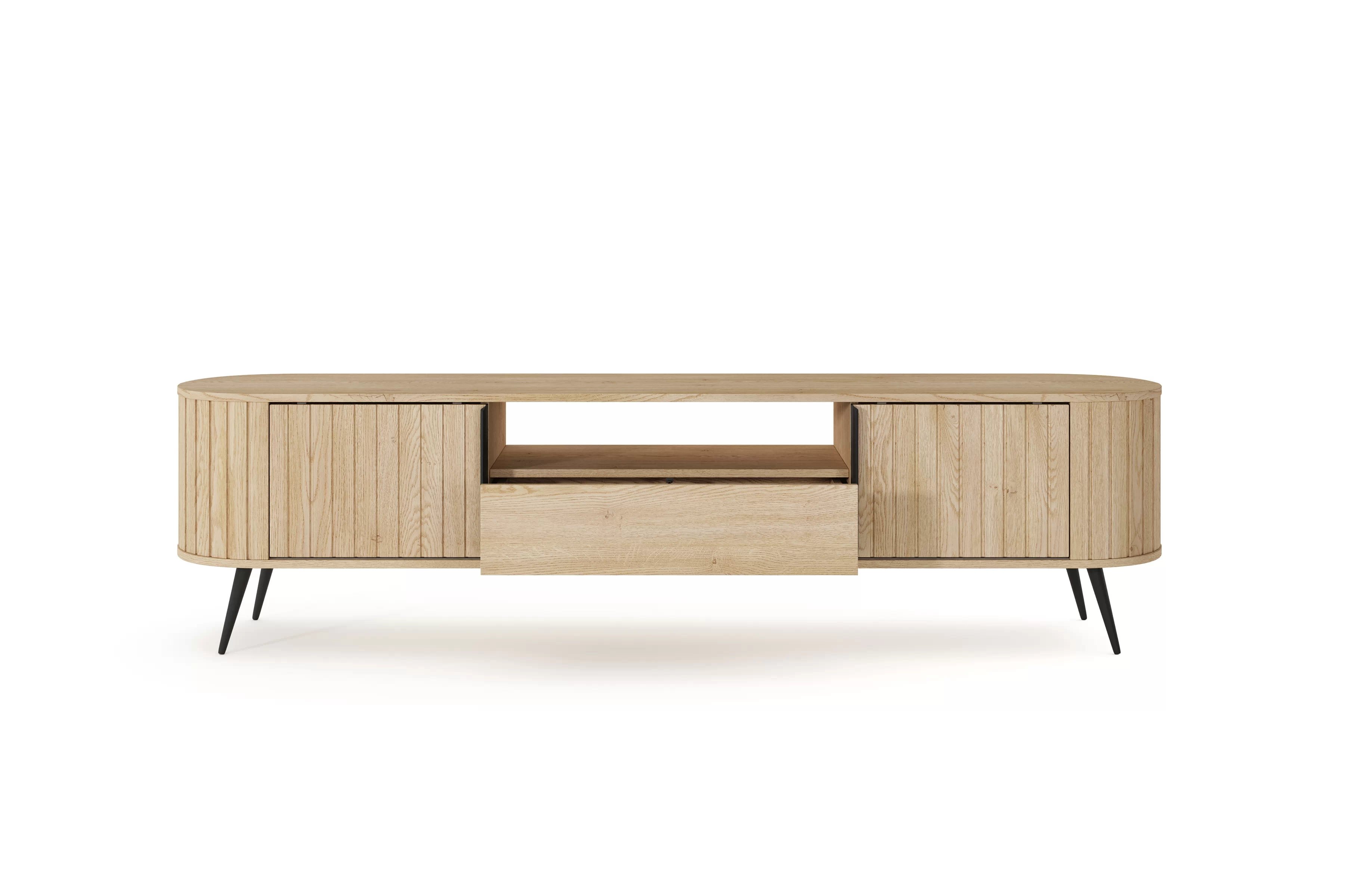 TV stolík Luvio 196 cm so zásuvkou - dub cremona TV skrinka Luvio 196 cm z szuflada - Dub cremona