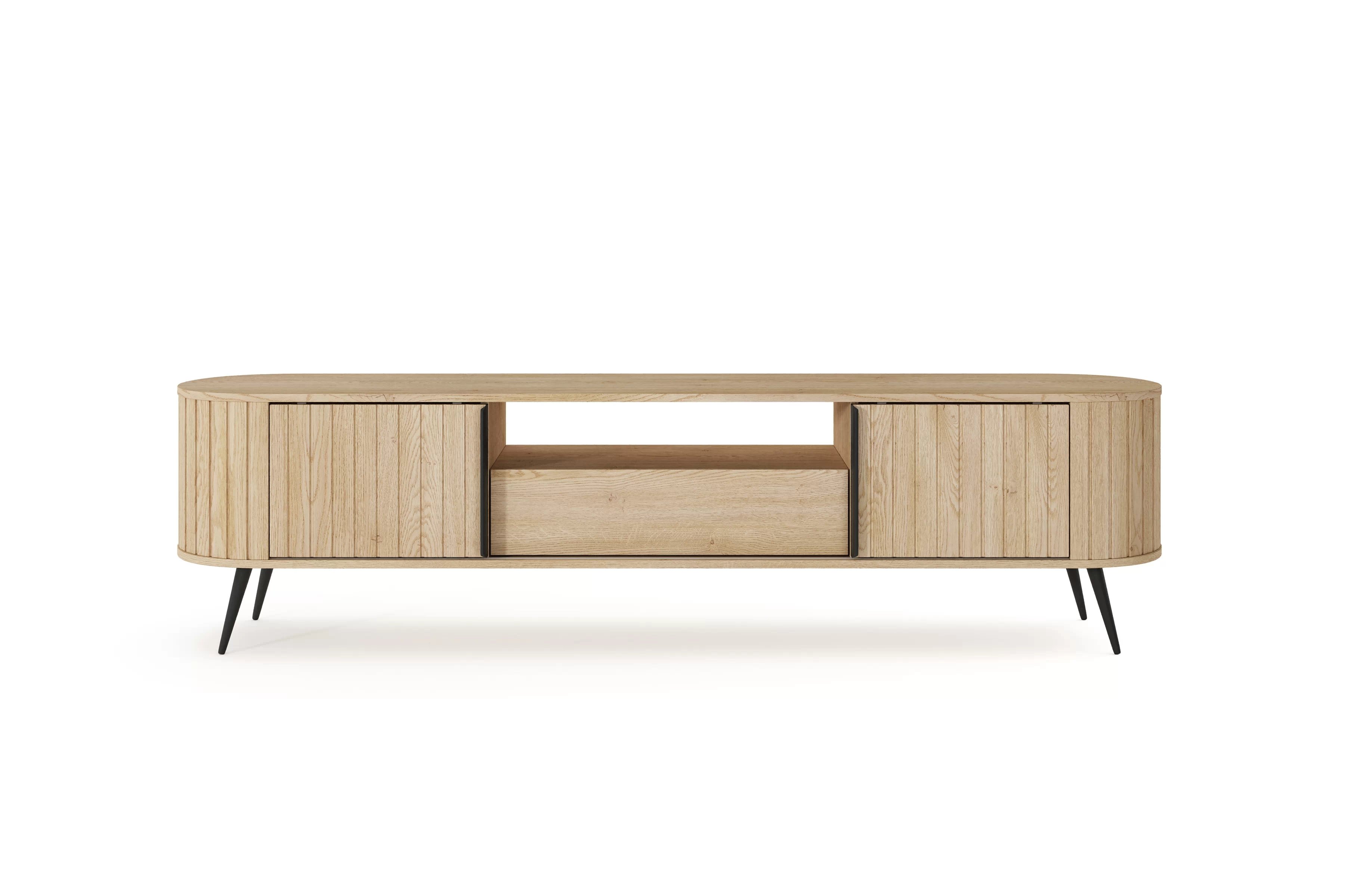 TV stolík Luvio 196 cm so zásuvkou - dub cremona TV skrinka Luvio 196 cm z szuflada - Dub cremona