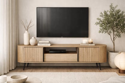 TV stolík Luvio 196 cm so zásuvkou - dub cremona TV skrinka Luvio 196 cm z szuflada - Dub cremona