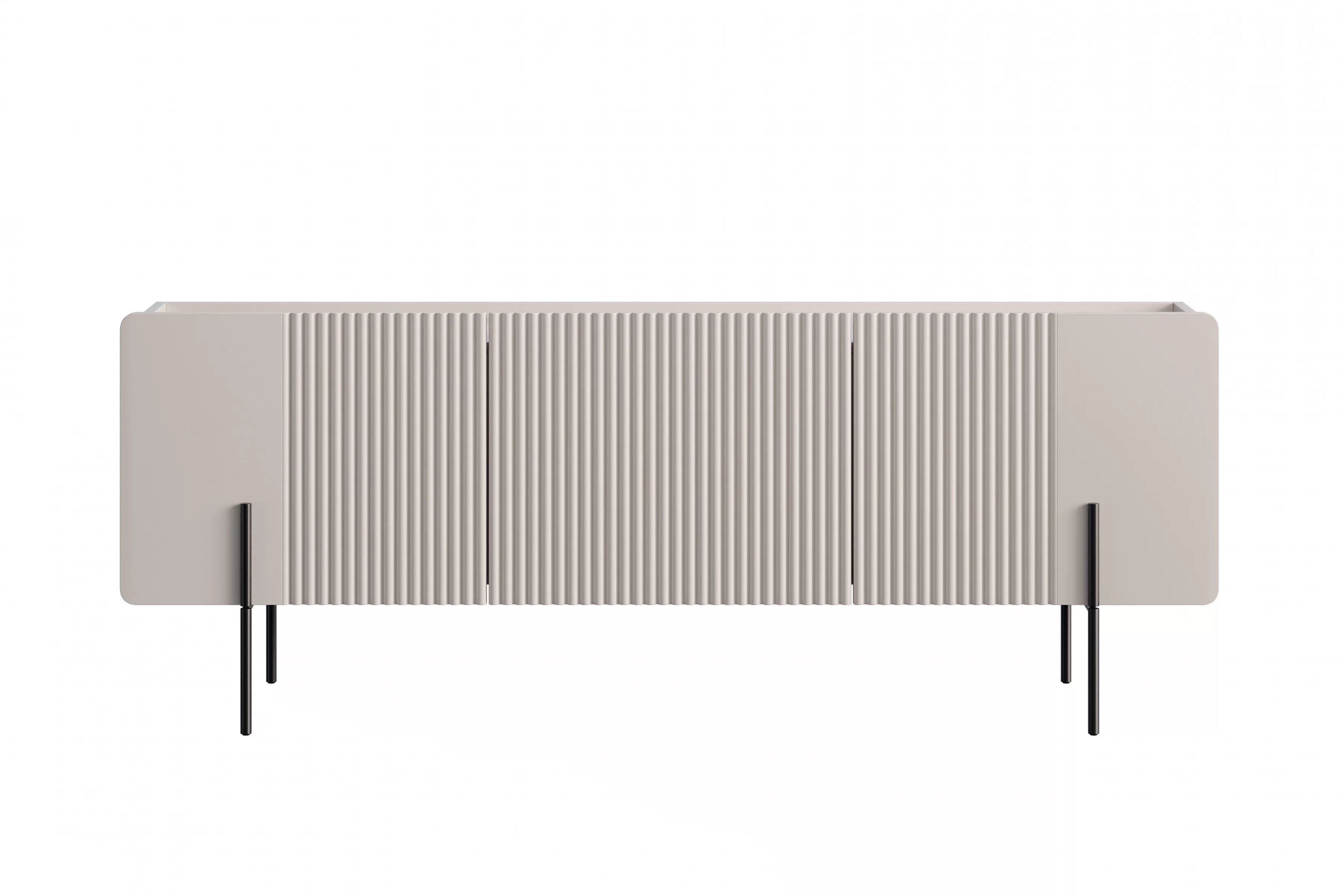 TV stolík Malmi 150 cm - kašmírová / crema bianca / čierna TV skrinka Malmi 150 cm - kašmír / crema bianca / čierny nozki