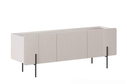 TV stolek Malmi 150 cm - kašmírová / černé nožky