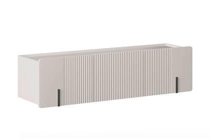 Závesný TV stolík Malmi 150 cm - kašmírová / čierna