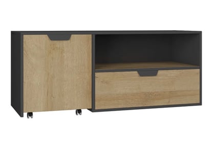 TV stolík Nano 10 - grafit / Dub riviera