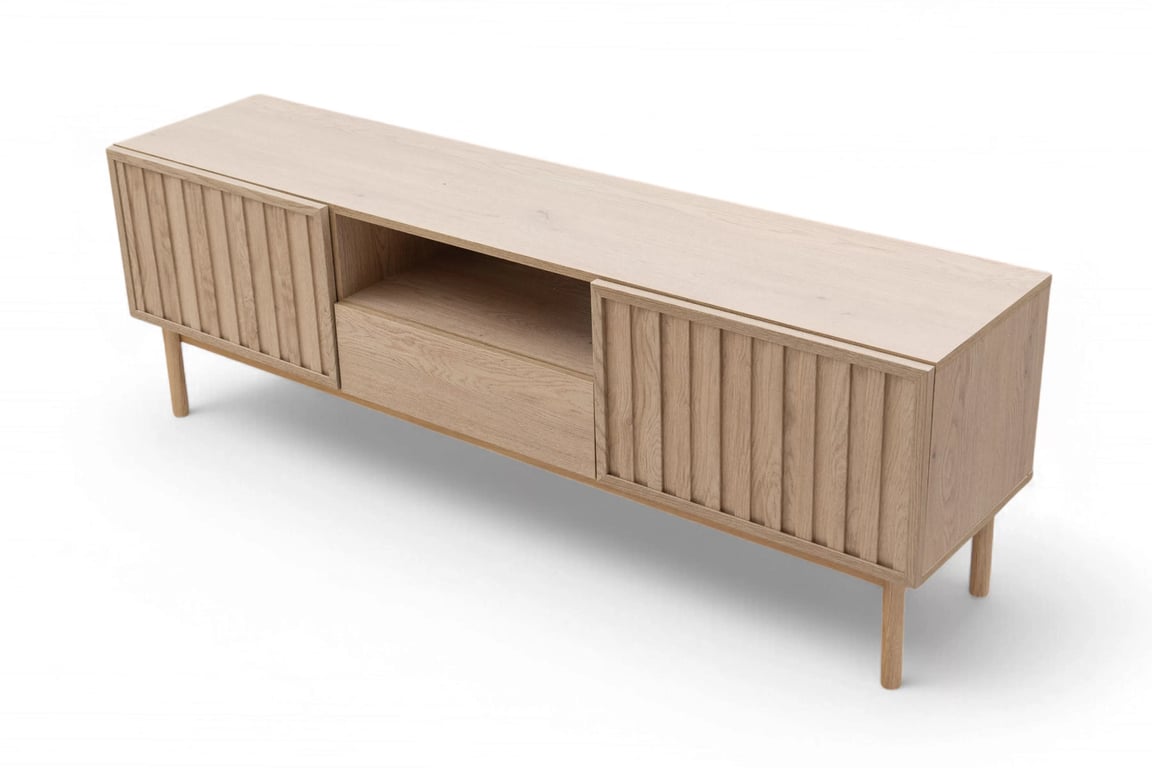 TV skrinka Risto 159 cm s otvorenou policou - svetlý dub TV skrinka Risto 159 cm - Svetlý dub