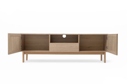 TV skrinka Risto 159 cm s otvorenou policou - svetlý dub TV skrinka Risto 159 cm - Svetlý dub