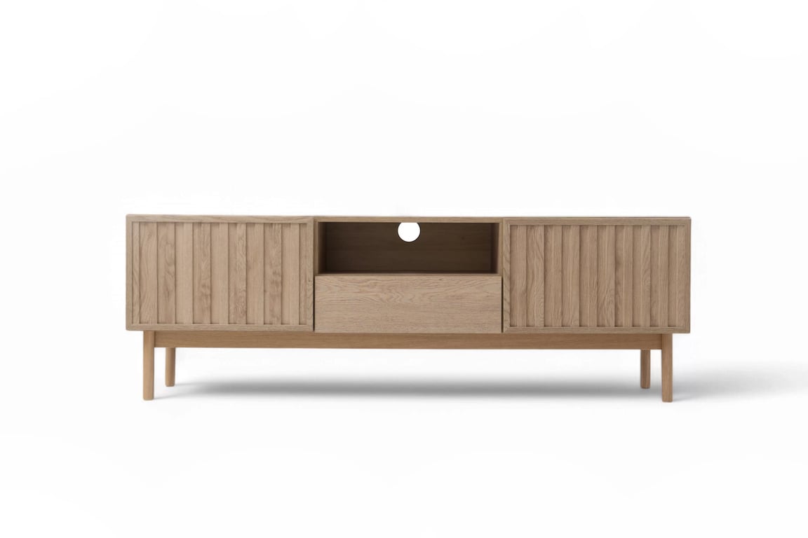 TV skrinka Risto 159 cm s otvorenou policou - svetlý dub TV skrinka Risto 159 cm - Svetlý dub