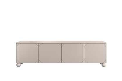 RTV skrinka Sonatia II 200 cm štvordverová na guľatých nohách - kasmír TV skrinka Sonatia II 200 cm štvordverová na nogach kulach - kašmír