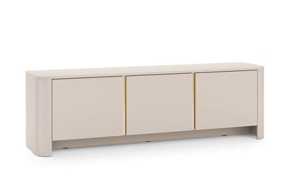 TV stolek Sorrenti 168 cm – kašmír / zlatá