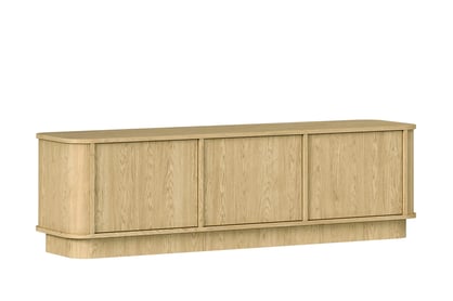 Moderní TV skříň Vello 154 cm třídveřová - dub baltic dune