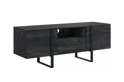TV stolek Verica 150 cm - charcoal / černé nožky