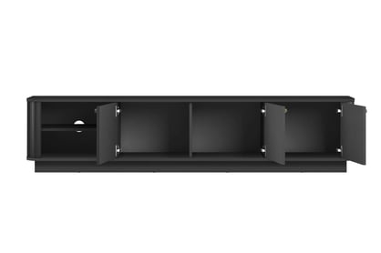 skříňka RTV Vesper 3D 187 cm - černá / zlote Úchytky skříňka RTV Vesper 3D 187 cm - černá / zlote Úchytky