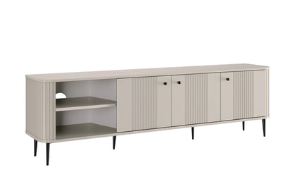 TV stolek Vesper 3D 187 cm - kašmírový / černé nožky