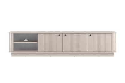 TV stolík Vesper 187 cm 3D - kašmír / čierne úchyty TV skrinka Vesper 3D 187 cm - kašmír / čierny úchyty