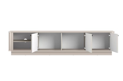 TV stolík Vesper 187 cm 3D - kašmír / čierne úchyty TV skrinka Vesper 3D 187 cm - kašmír / čierny úchyty