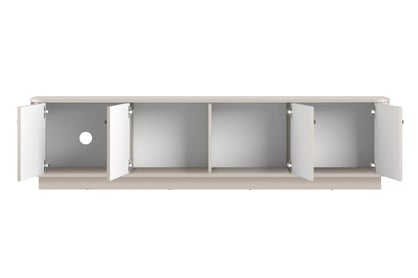 TV stolík Vesper 187 cm 4D - kašmír / zlaté úchyty TV skrinka Vesper 4D 187 cm - kašmír / zlote úchyty