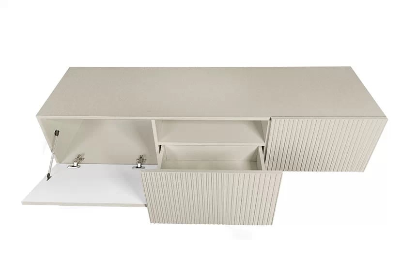 Závesná TV skrinka Nicole 150 cm so zásuvkou - kašmír mat TV skrinka závesná Nicole 150 cm z szuflada - kašmír mat