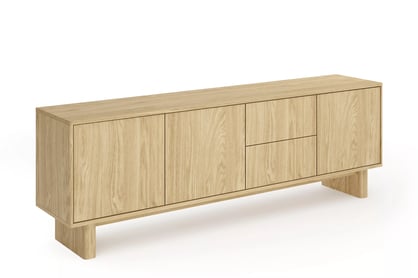 TV skříňka s šuplíky Bellora 183 cm - olejovaný dub