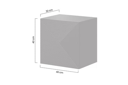 Závesná skrinka Asha 40 cm - biely lesk Skrinka závesná Asha 40 cm - biely lesk