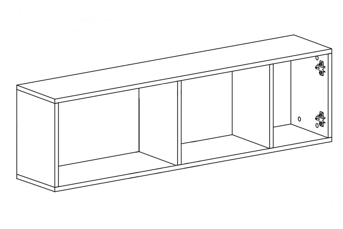 Dulap suspendat Azalio 120 cm - culoare eucalipt Szafka suspendat Luca 12 - 120 cm - eukaliptus