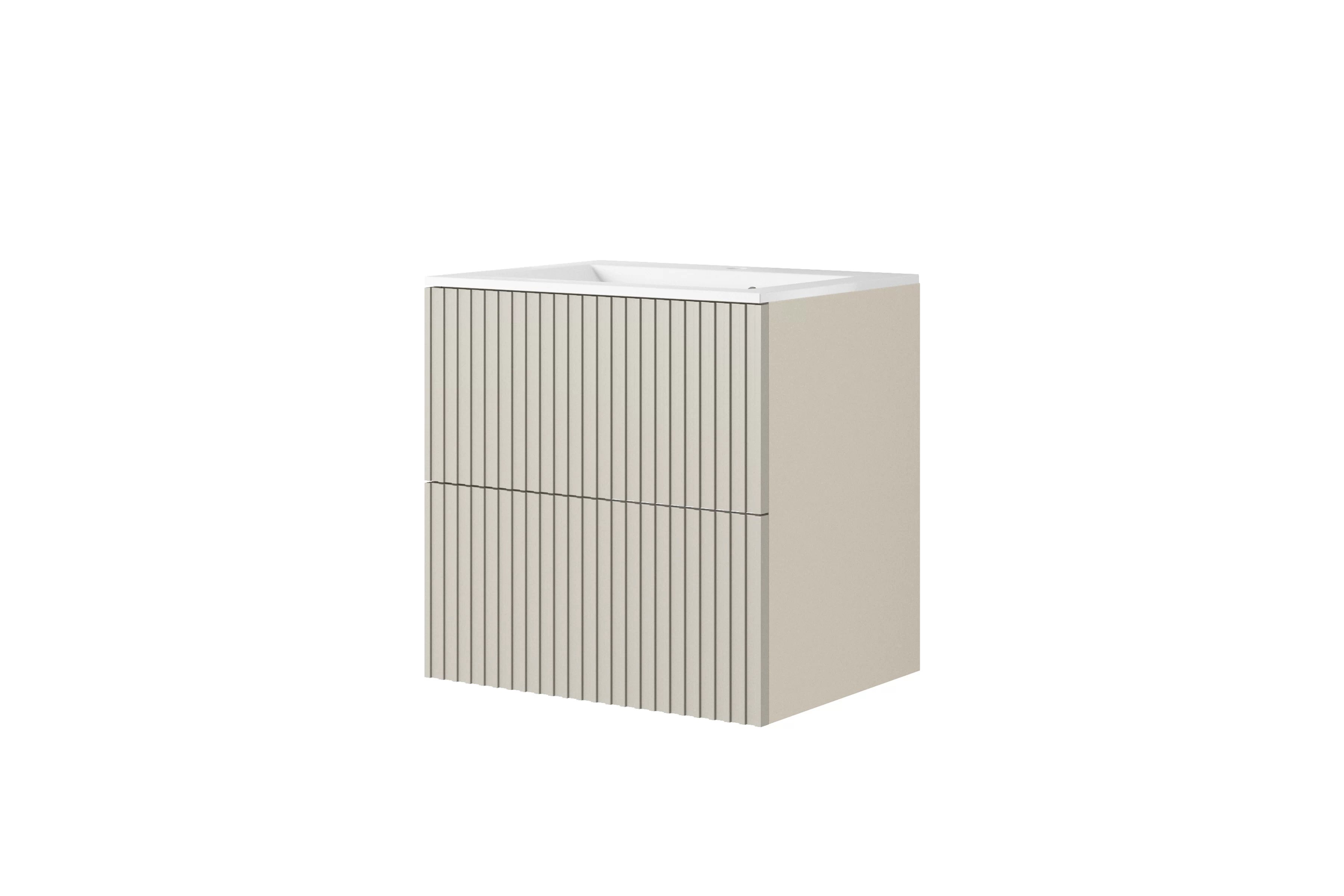 Závesná kúpeľňová skrinka pod umývadlo Nicole 60 cm - kašmírová Skrinka závesná Nicole 60 cm pod umywalke - kašmír