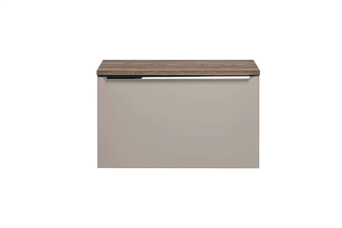 Závesná skrinka pod umývadlo Santa Fe Taupe 80 cm - kremíková šedá moderná Skrinka lazienkowa 